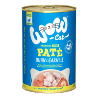 WOW Cat konzerva Paté Kuře s krevetami Kitten/Junior 400g