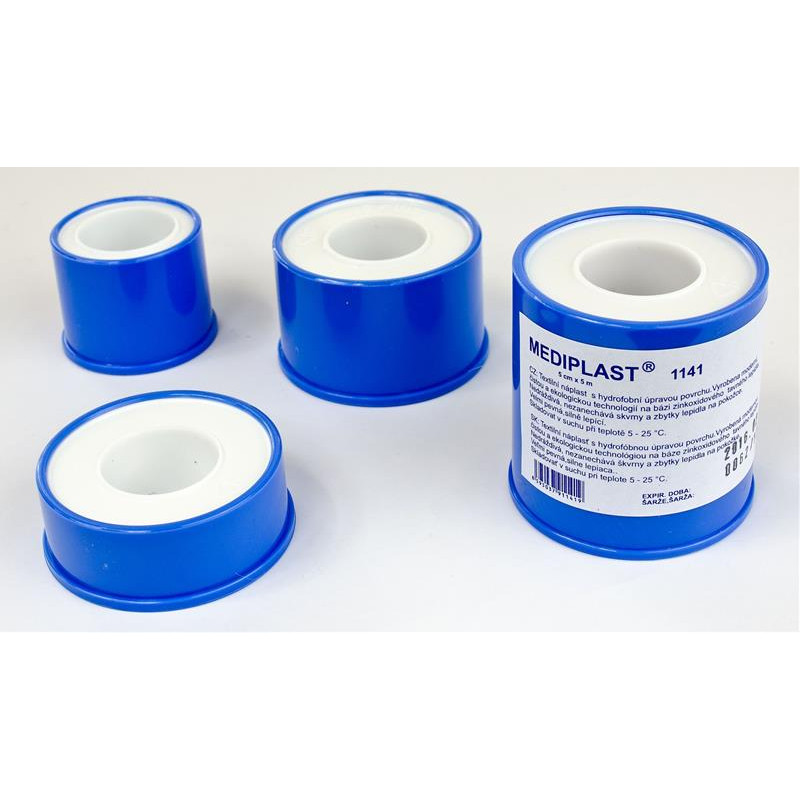 Náplast Mediplast 1,25cm/5m 1ks 1111