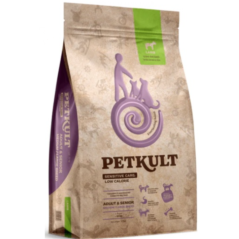 Petkult dog Low Calories Lamb M/L 12 kg