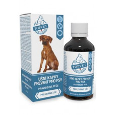 Ušní kapky Prevent pro psy TOPVET 50ml