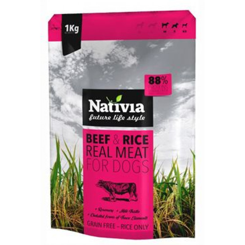 Nativia Real Meat Beef&Rice 8kg